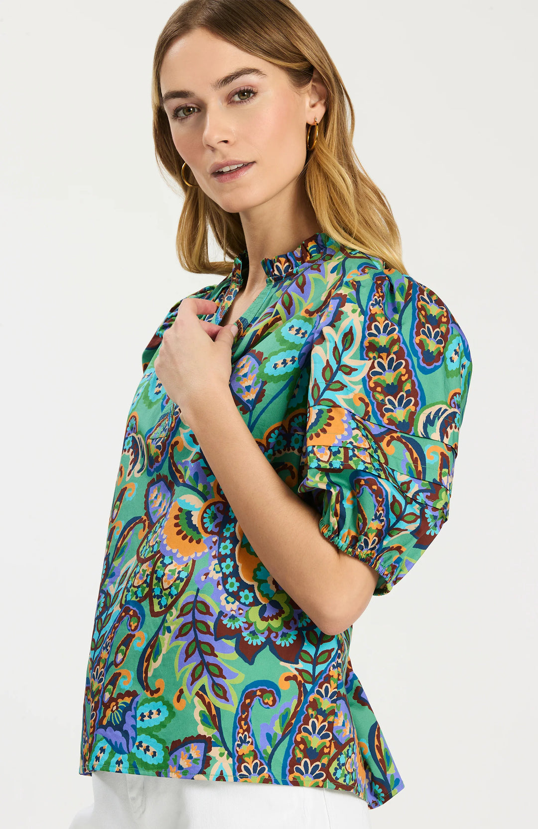 Jenna Fiesta Paisley Top (Fiesta Paisley)