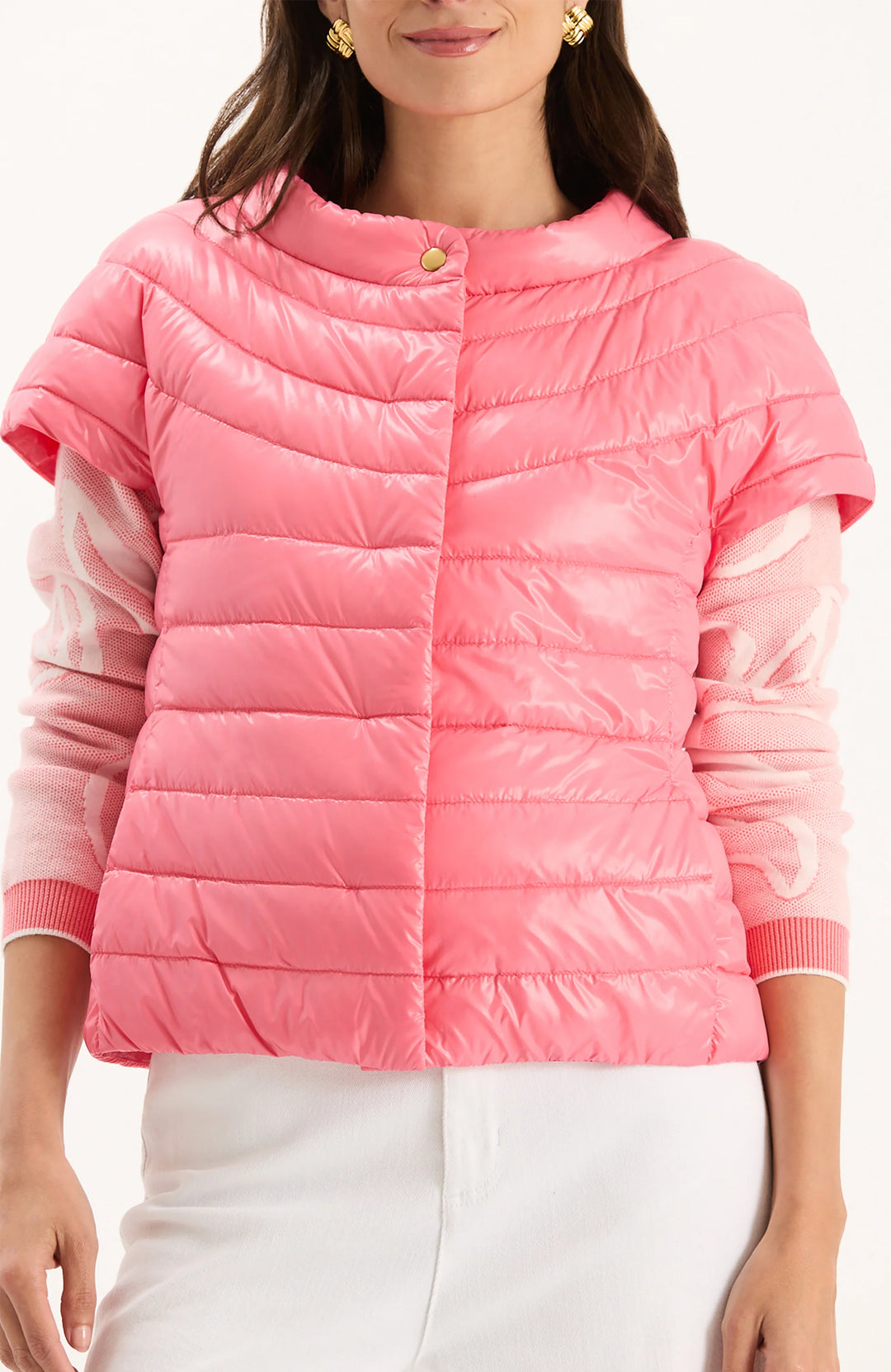 Shelly Cap Vest (Sun Kissed Coral)