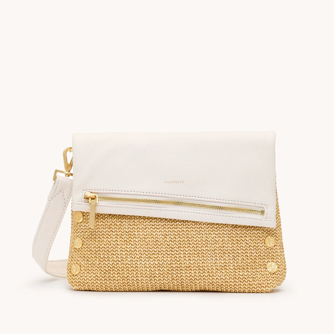 VIP Med (Calla Lily White Raffia/Brushed Gold)