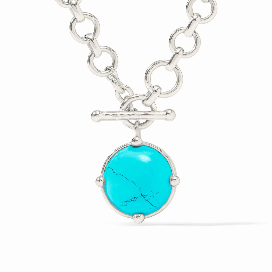 Honeybee Demi Necklace (Silver/Turquoise)
