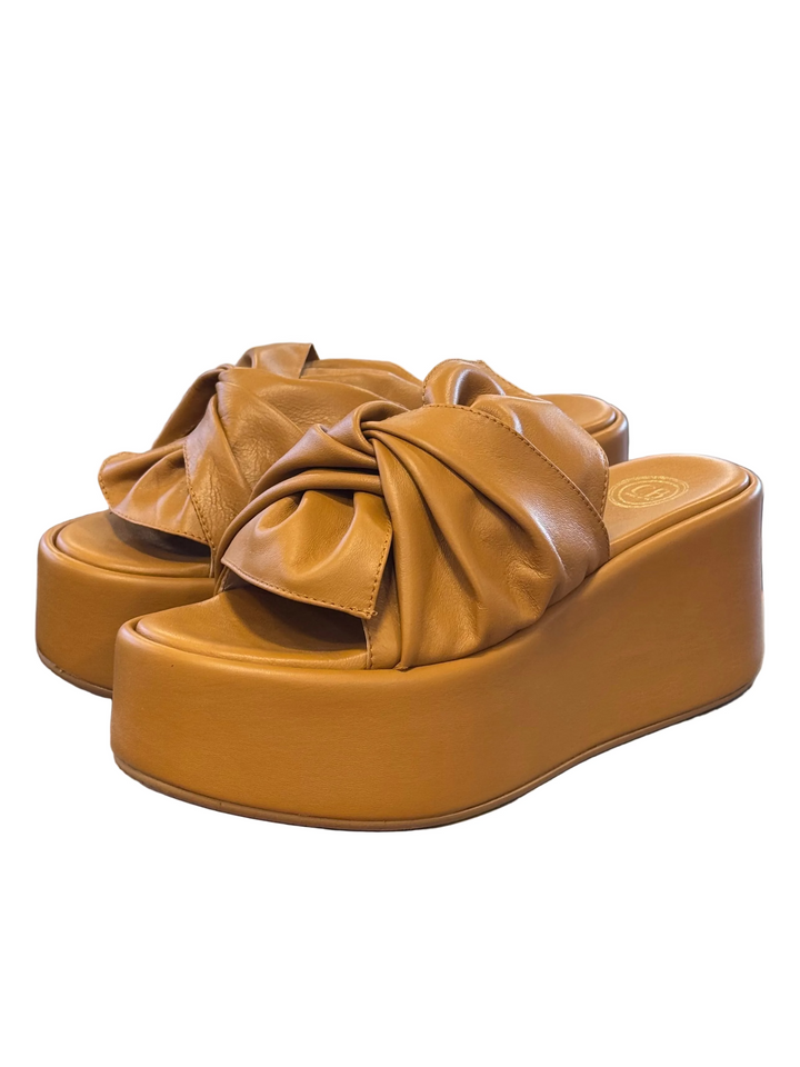 Italia Wedge (Tobacco Nappa)