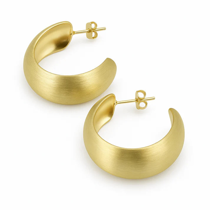 Monica Hoops (Brushed Gold)