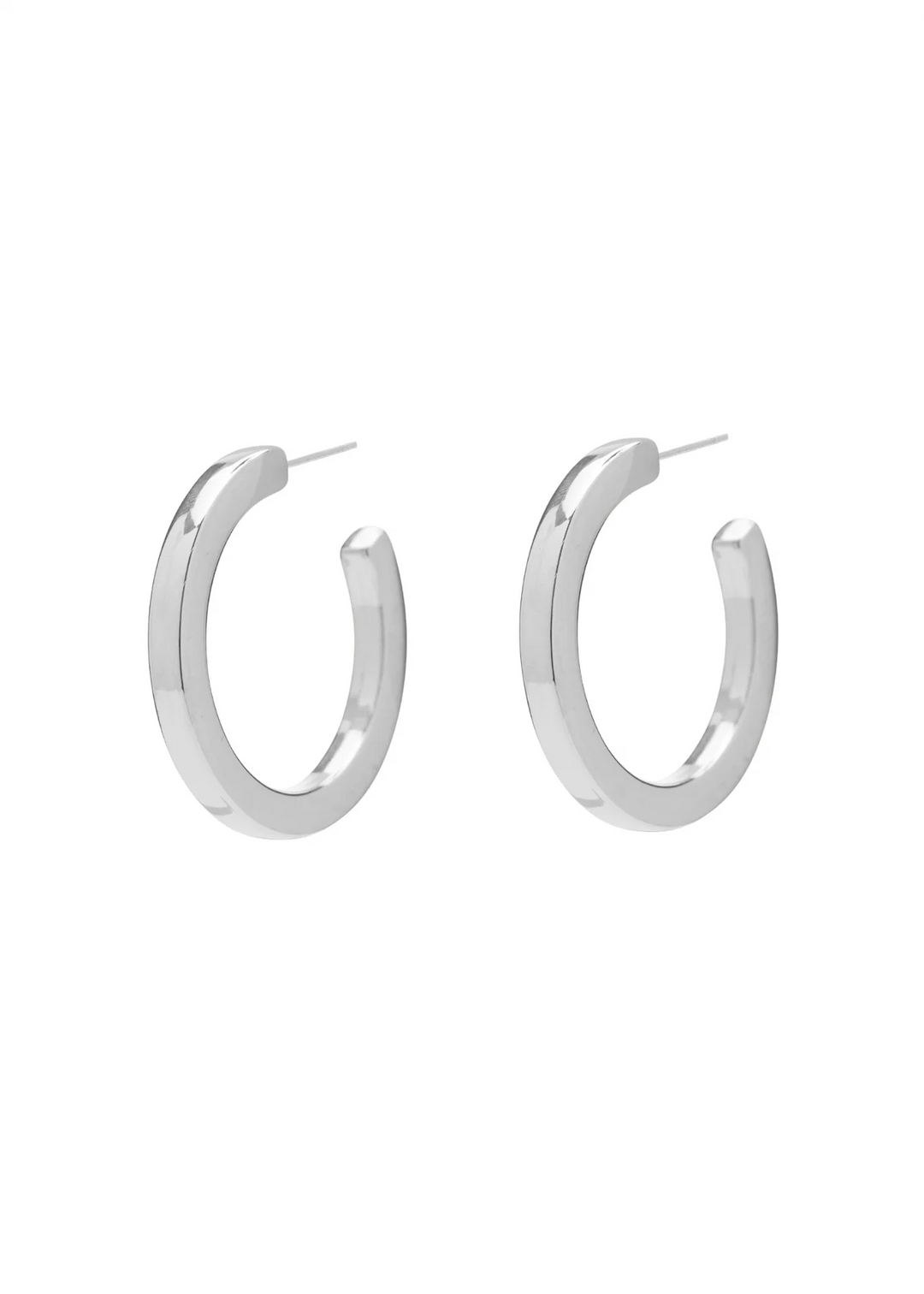 Jane Hoops 40mm (Silver)