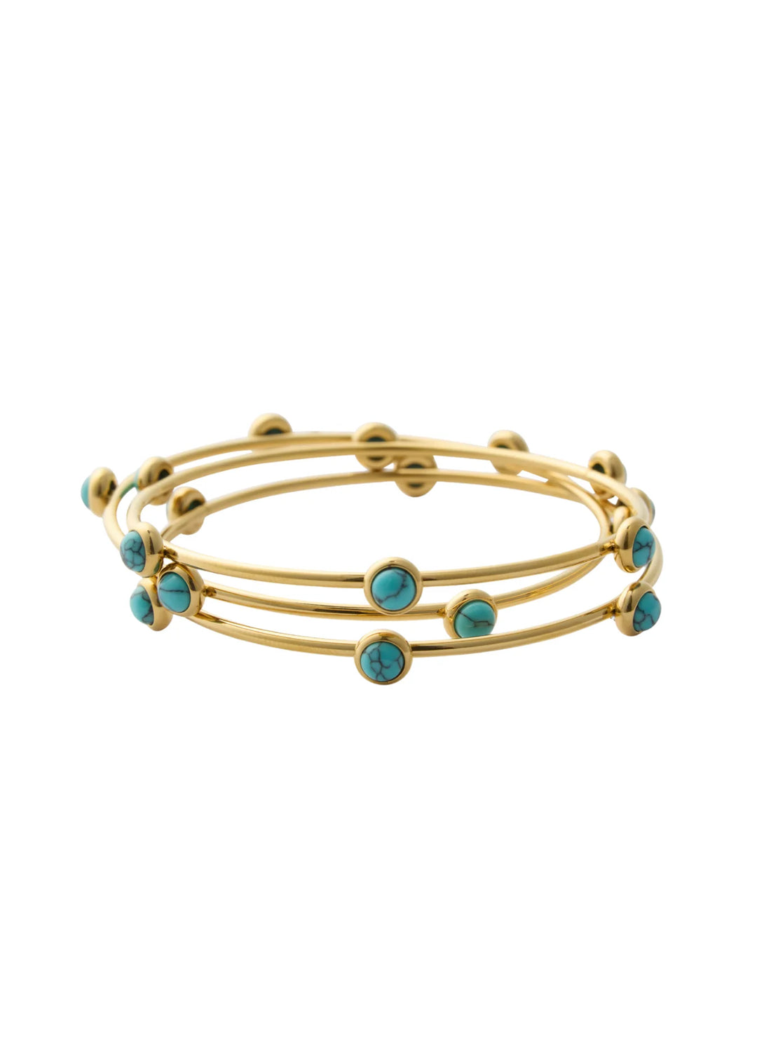 Lula Turquoise Bracelet Trio Set