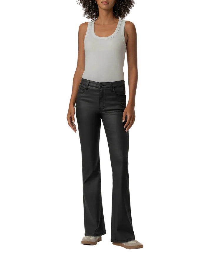 Kelly High Rise Kick Flare Inset Leg (Matte Black)