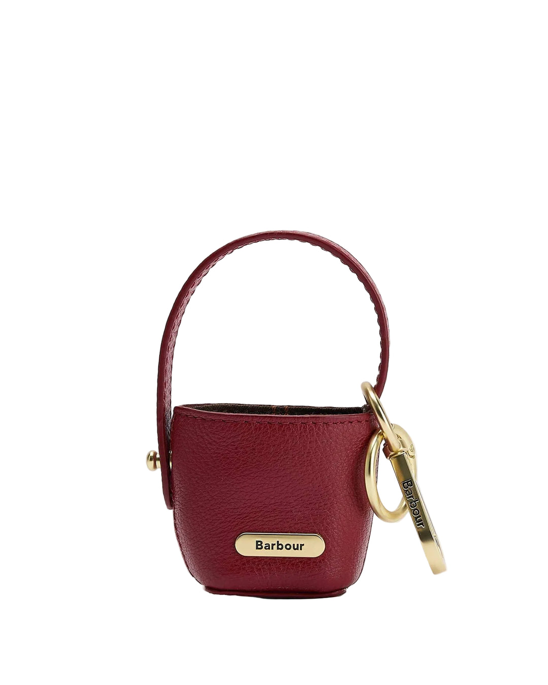 Leather Cedar Bag Charm (Red)