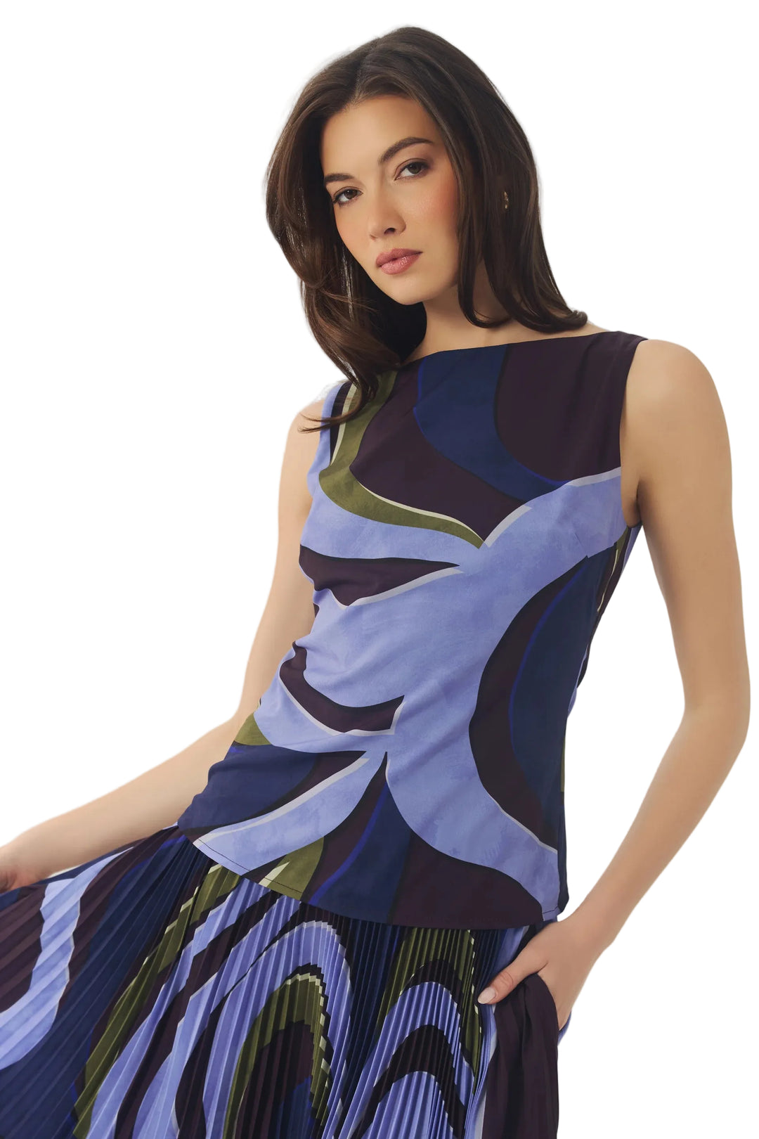 Kady Top (Plum Multi)
