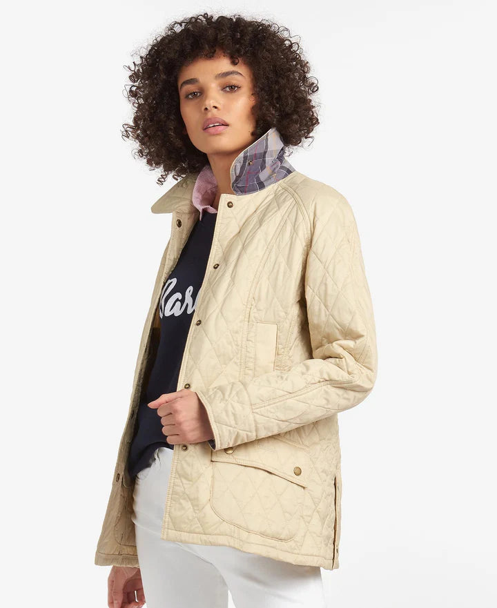 Summer Beadnell Quilted Jacket (Pearl)