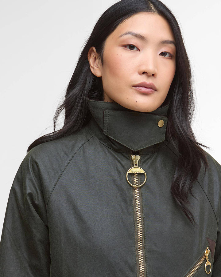 Arlene Wax Jacket (Navy/Ancient)