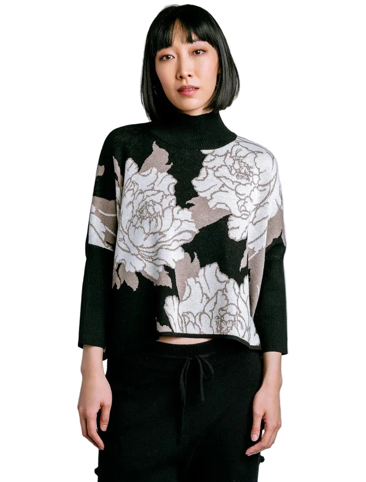 Peony Aja Sweater (Forbidden Black)