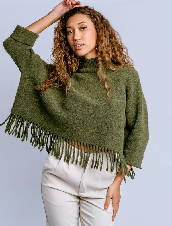 Sachi Aja Sweater (Olive Jade)