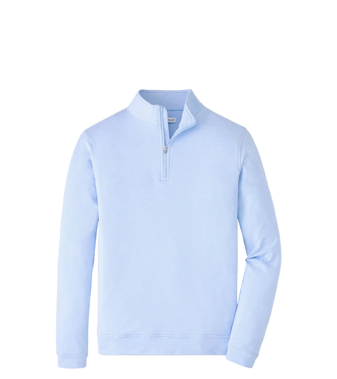 Stealth Stripe Performance Quarter-Zip (Windy Blue)