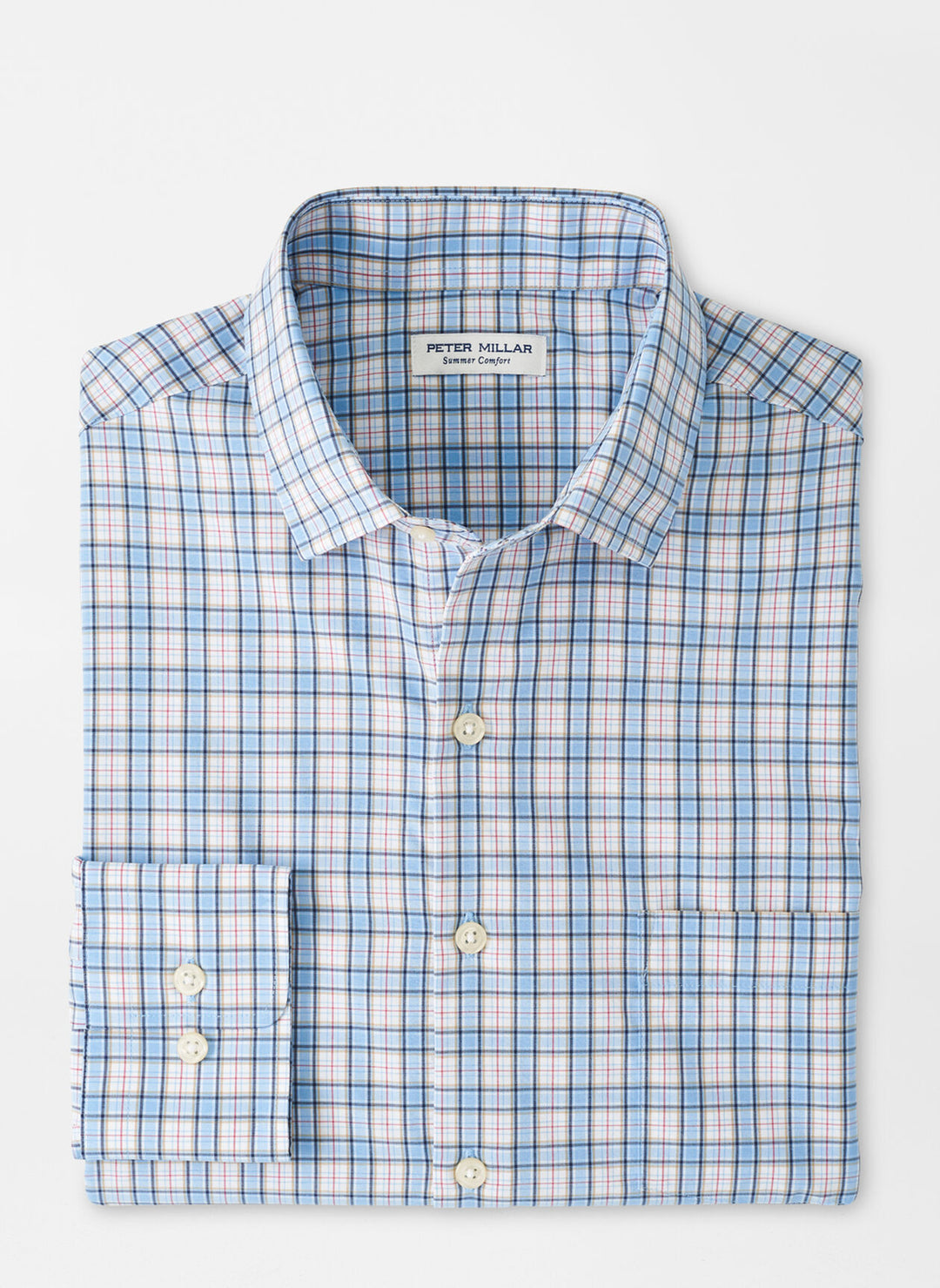 Hulbert Performance Poplin Sport Shirt (Cottage Blue)