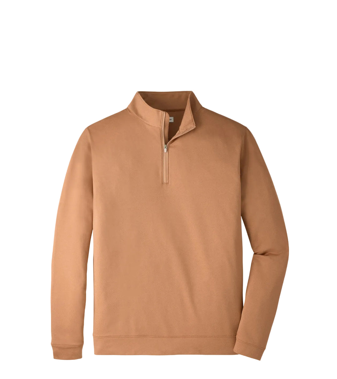 Perth Melange Performance Quarter-Zip  (Dark Amber)