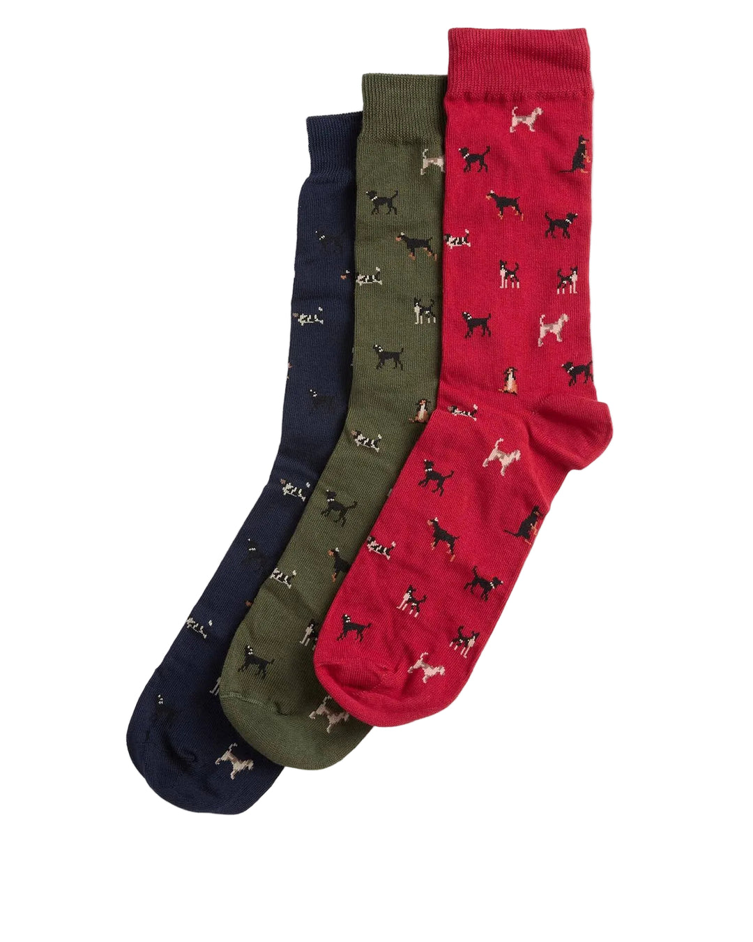 Dog Sock Gift Set (Navy/Red/Green)