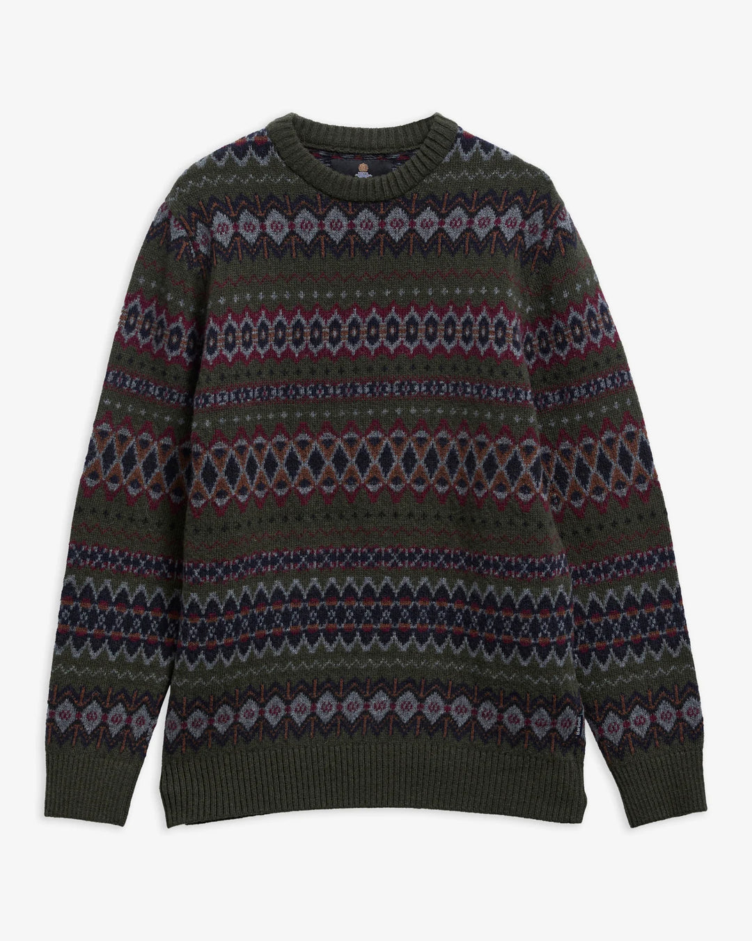 Case Fairisle Crew Neck Sweater (Sycamore)