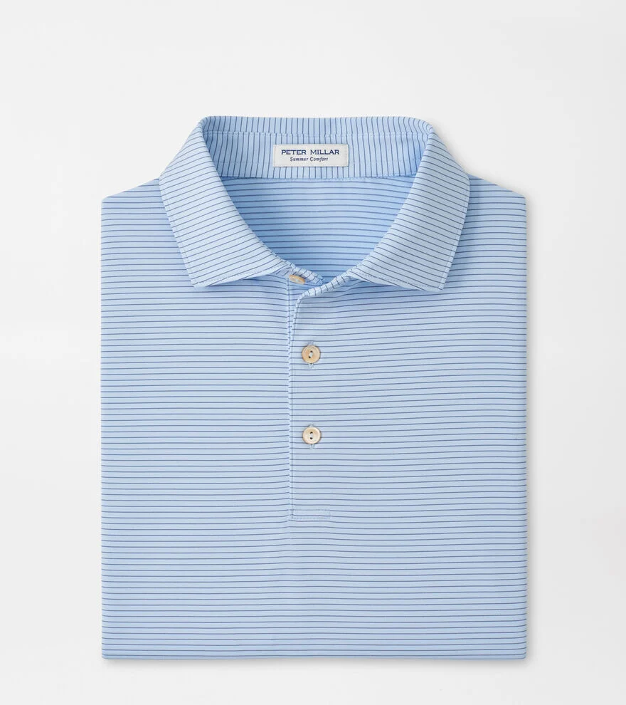 Highlands Perf Jersey Polo (Stream Blue)