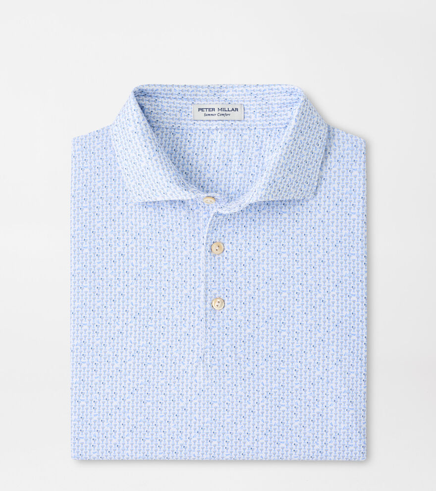 Paper Plane Perf Jersey Polo (White)