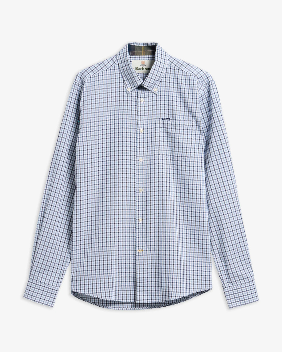 Padshaw Tailored Gingham Shirt (Blue)