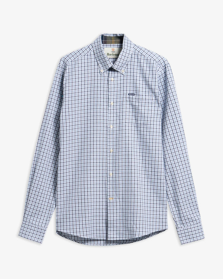 Padshaw Tailored Gingham Shirt (Blue)