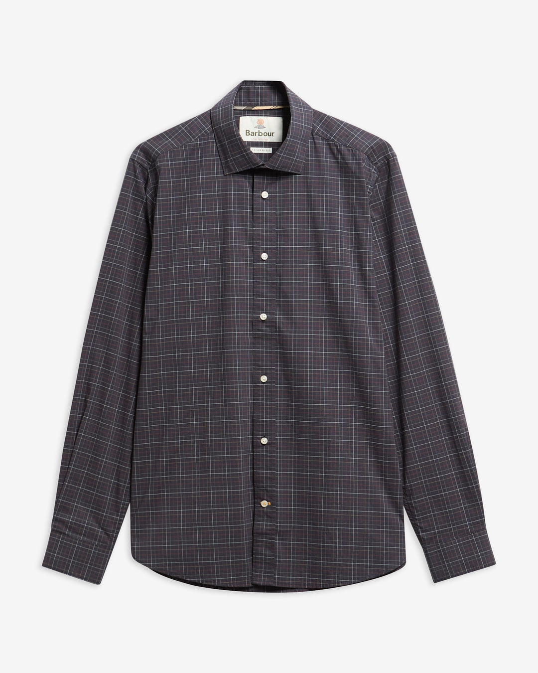 Ashfield Tailored Tattersall Shirt (Navy)
