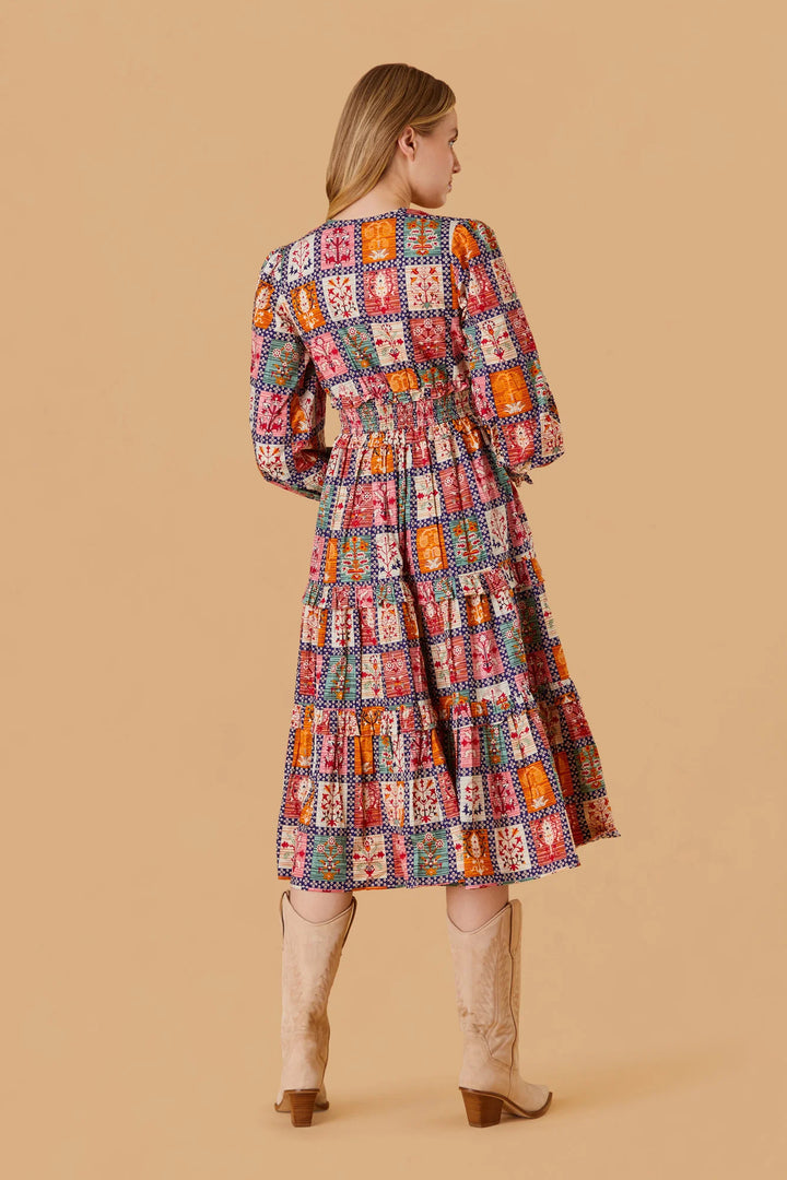 Sloan Dress (Garvest Grid)