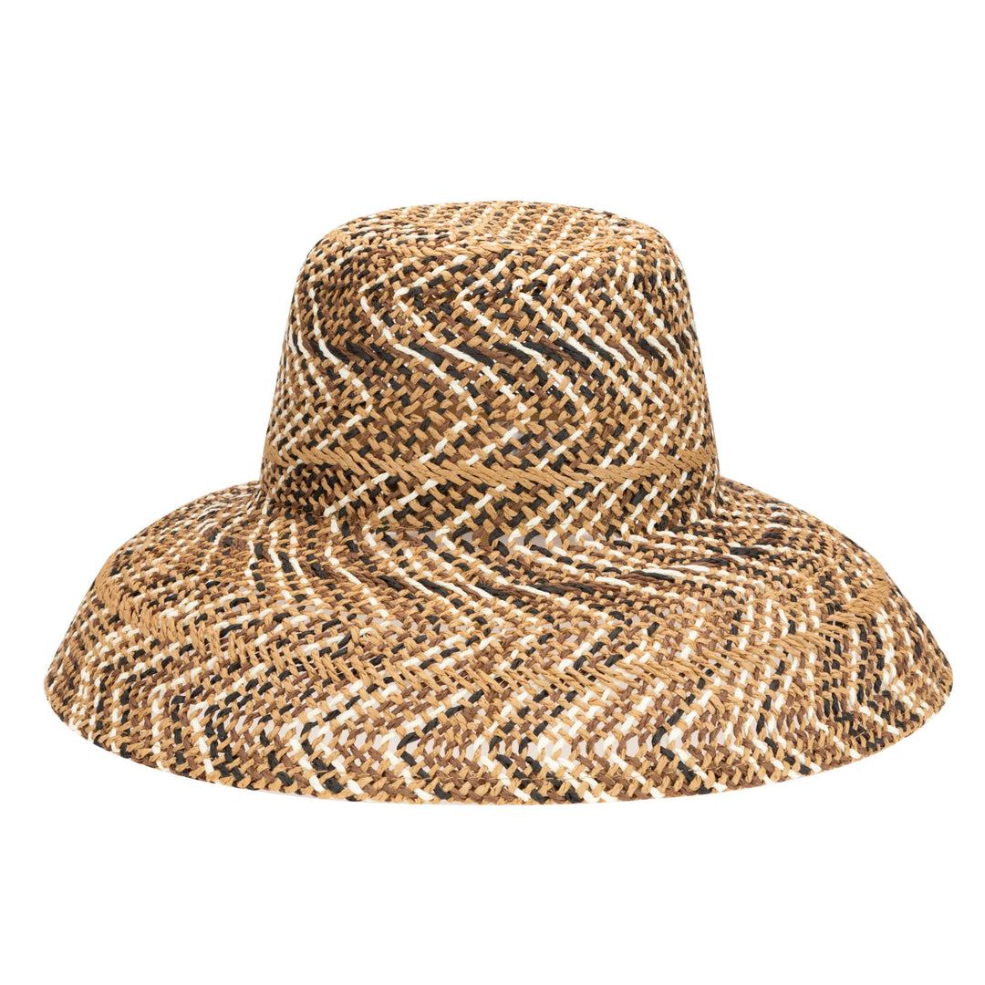Briza Open Weave Hat (Multi Brown)