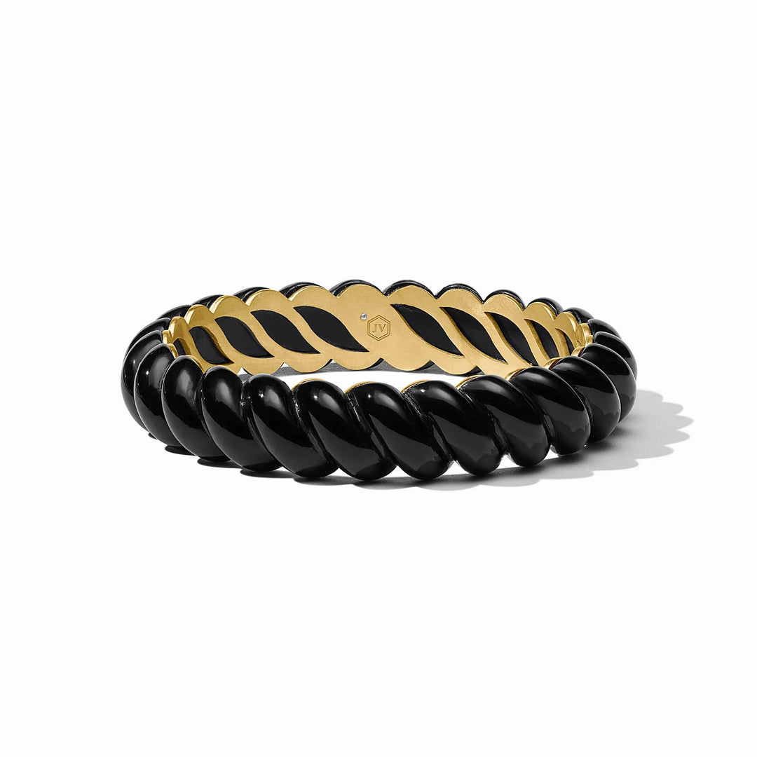 Ravello Statement Bangle (Obsidian Black)