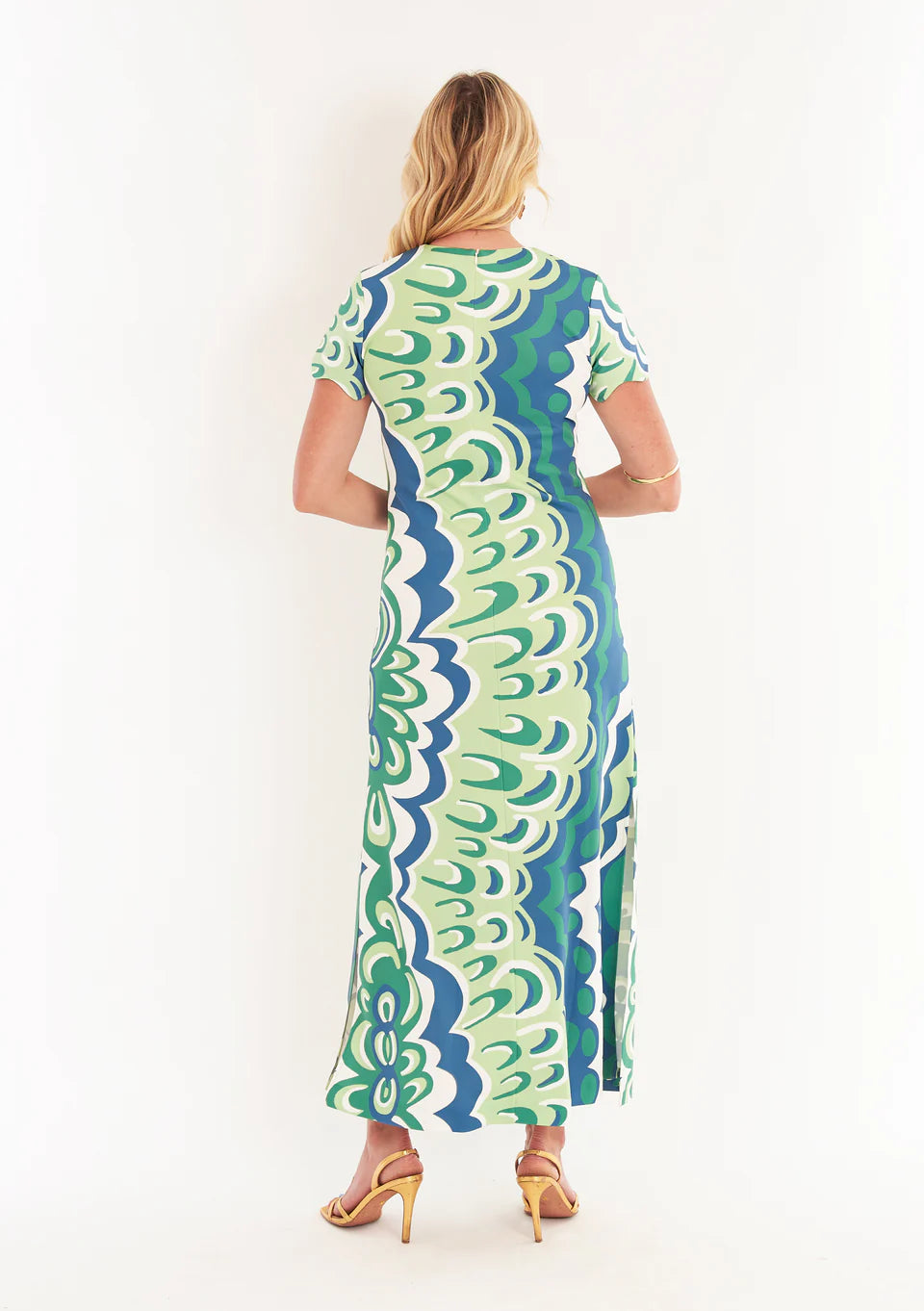 Malabar Dress (Marble Limeade)