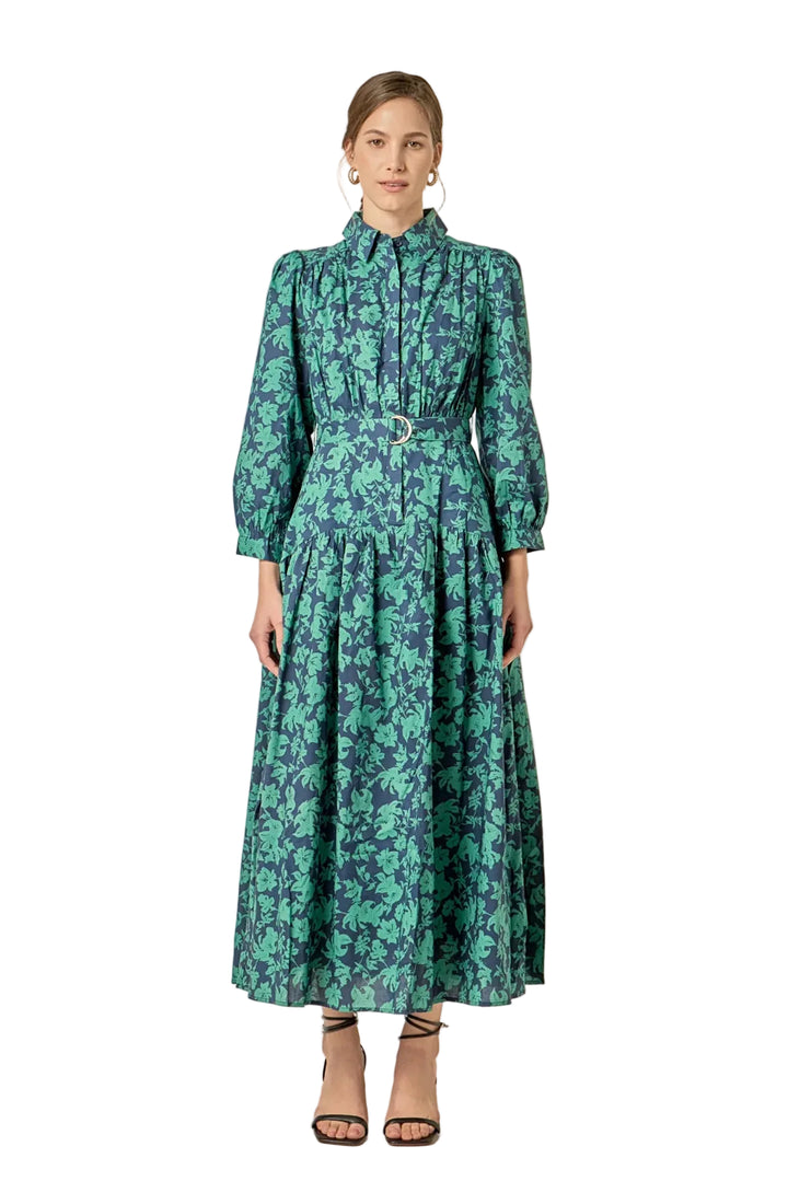 Dress (Navy/Green)