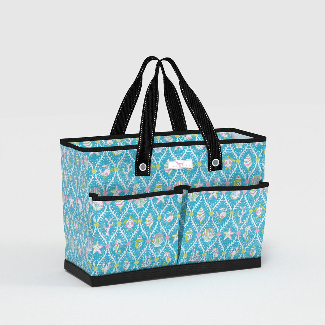 Ben Pocket Tote (Aqua La Vista)