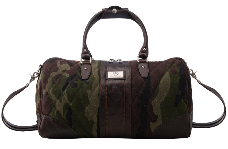 Field Duffel Quilted Waxed Cotton (Green Camo)