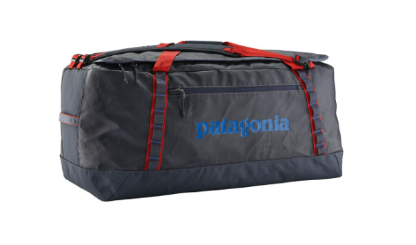 Black Hole Duffle 100L (Smolder Blue w/ Amanita Red)