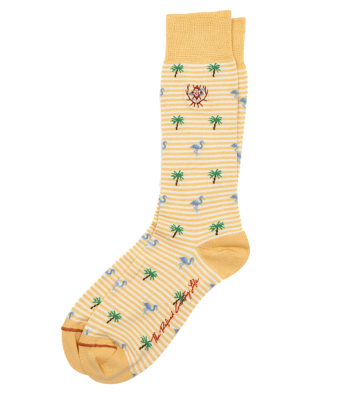 Tropical Stripe Sock (Pina Colada)