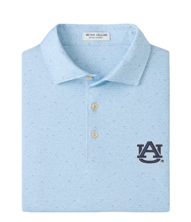On the Ball Performance Polo (Pale Blue/Auburn)