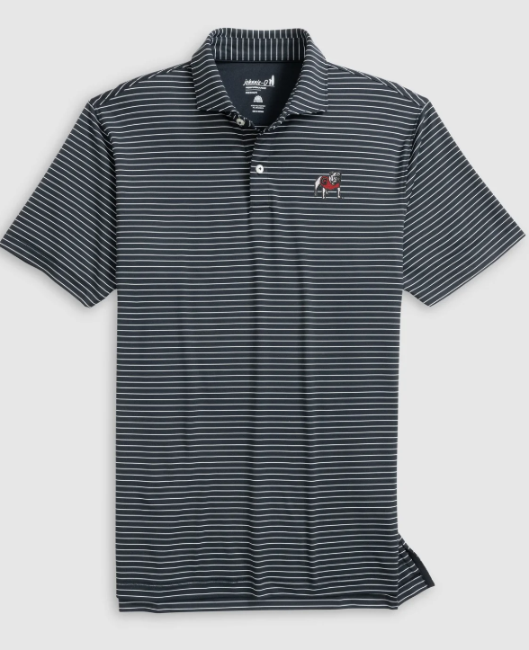 GA Bulldog Head Beau Polo (Black)