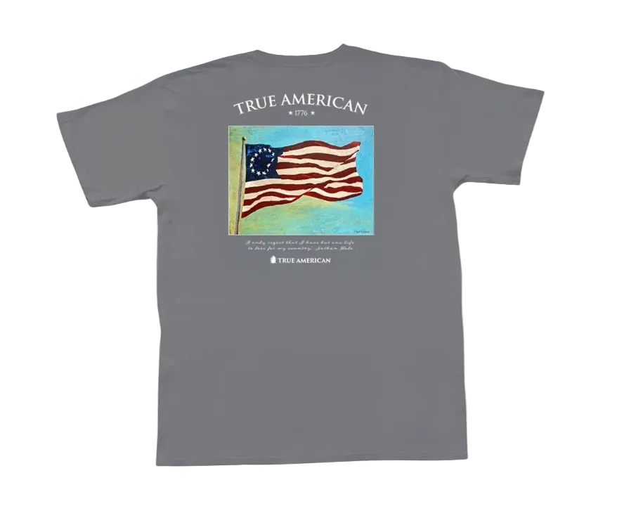 Betsey Ross Flag SS Tee (Granite)