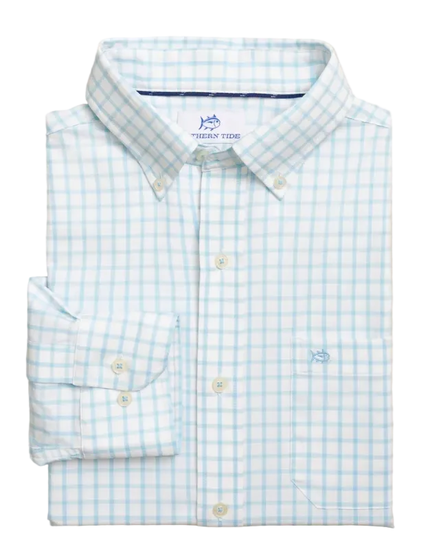 Tradewind Tattersall Coastal Breeze Sportshirt (Nautical Blue)