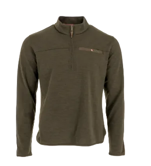 Tucker Fleece Quarter Zip (Peat Green)