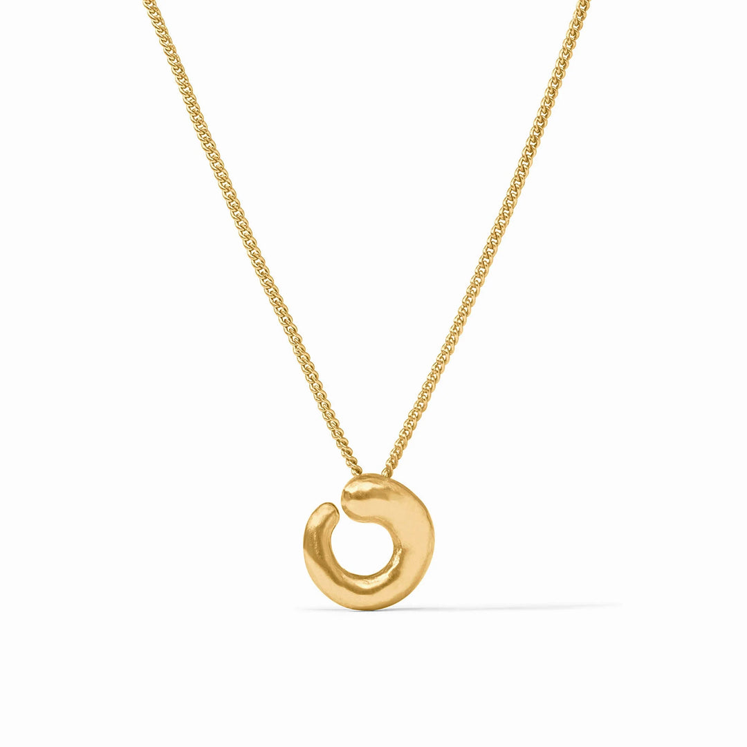 Solara Spiral Delicate Necklace (Gold)