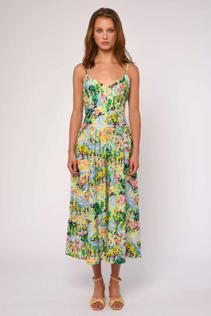 Tilda Maxi Dress (Giverny Garden Print)