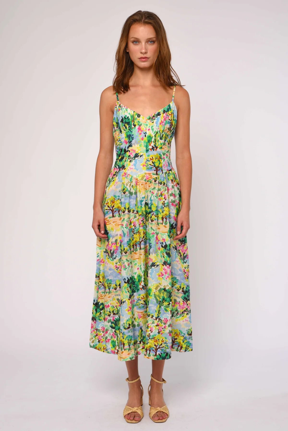 Tilda Maxi Dress (Giverny Garden Print)