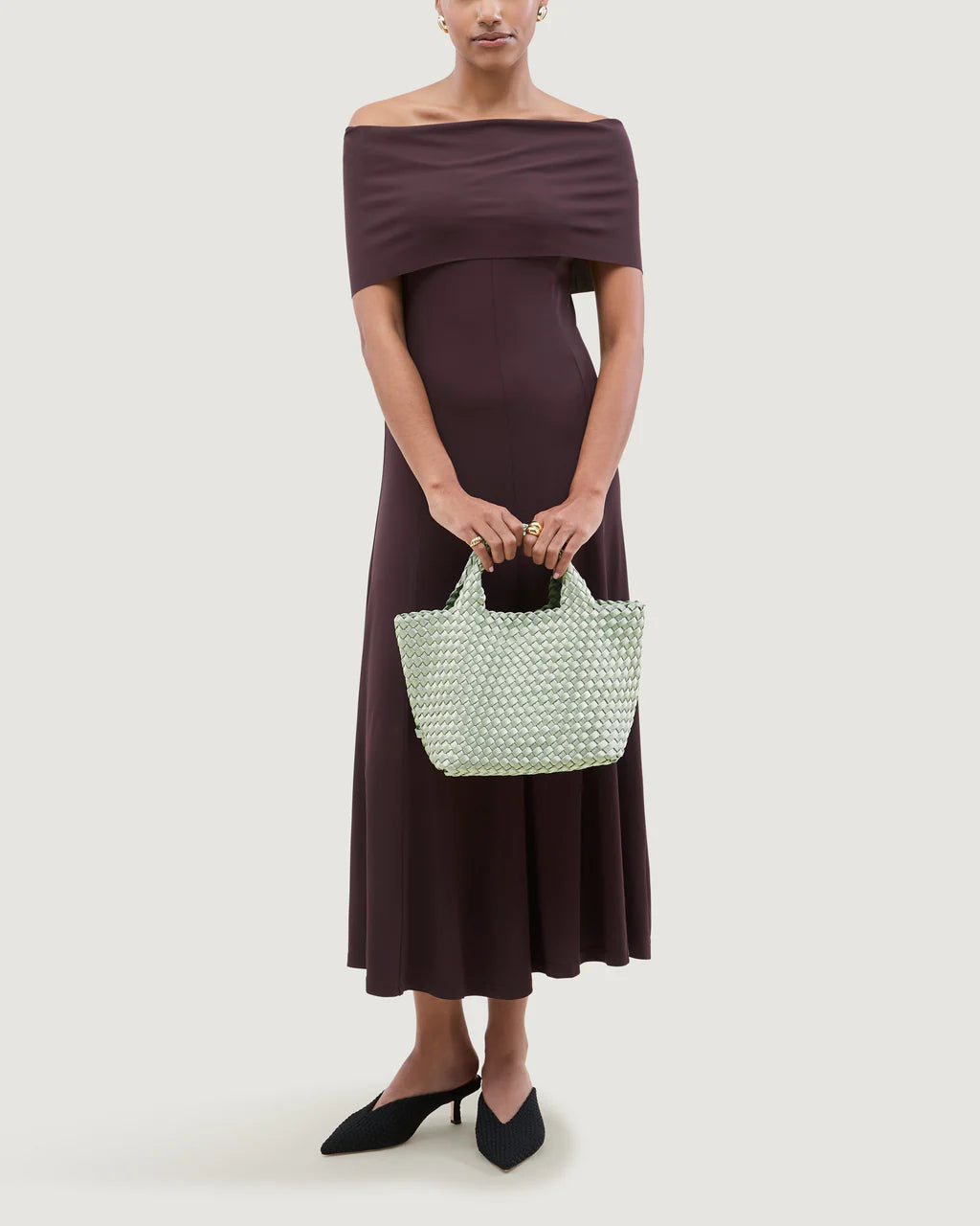 St. Barths Small Tote Satin (Wintergreen)