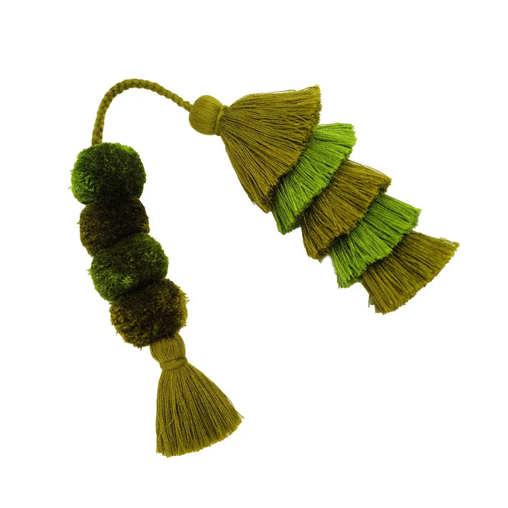 Flair Pom (Olive + Pear Green)