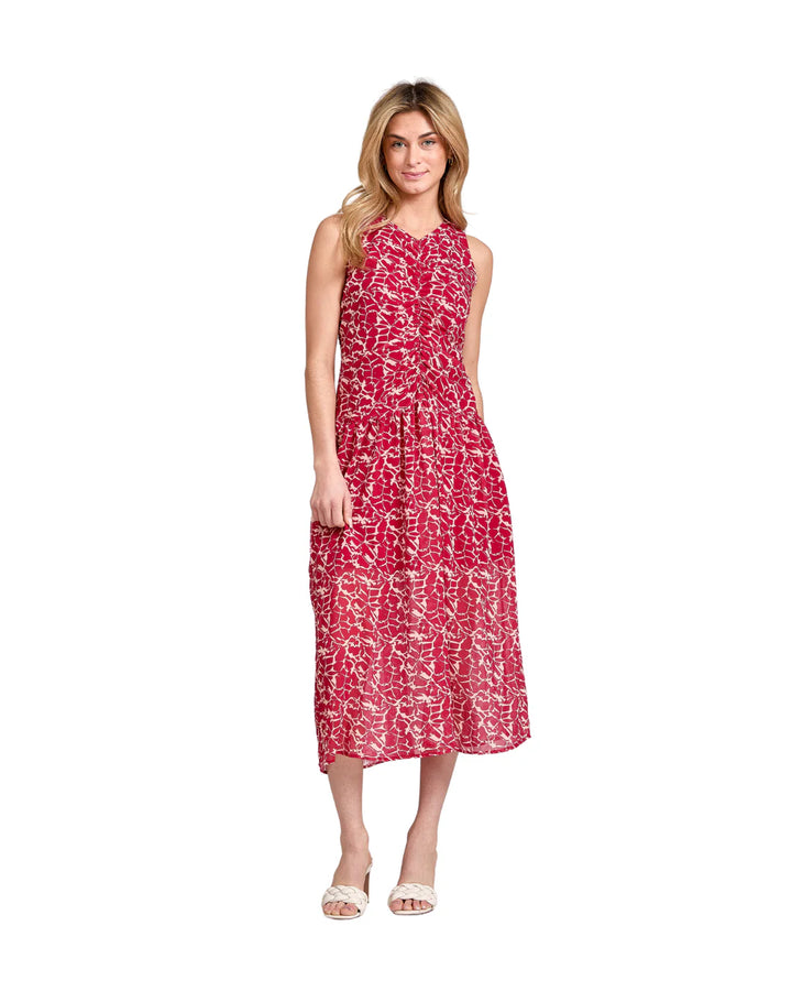 Liz Dress (Burgundy Sketch)