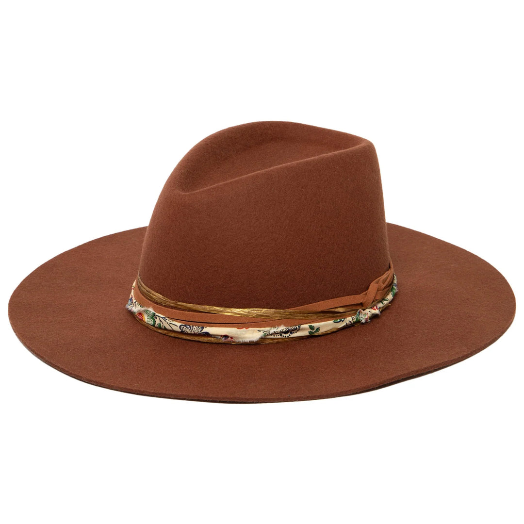 Farrah Wool Stiff Brim Fedora