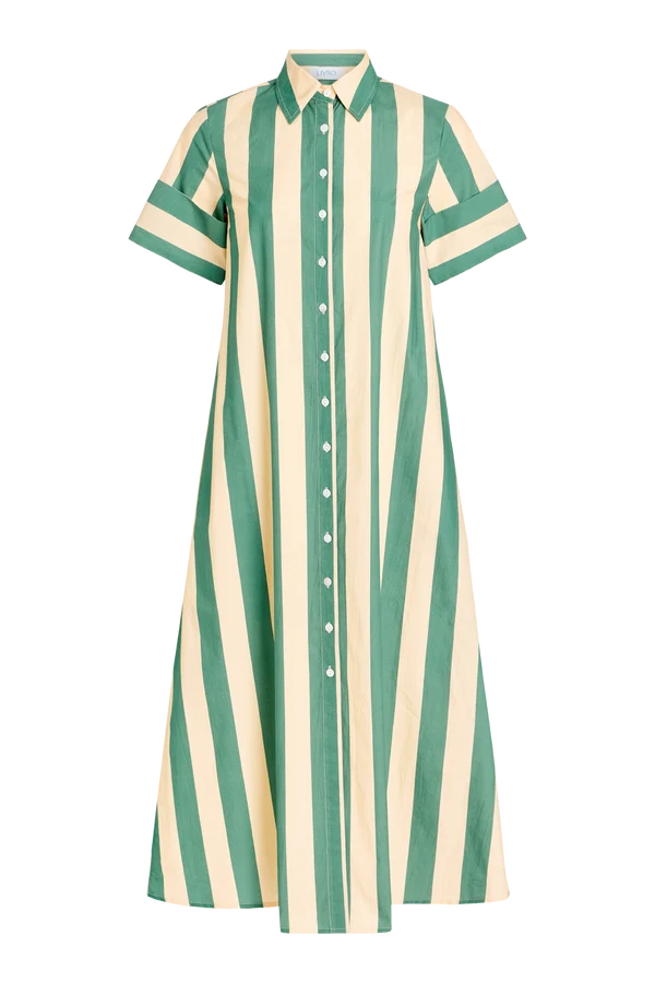 Gibbons Dress (Stone Stripe)