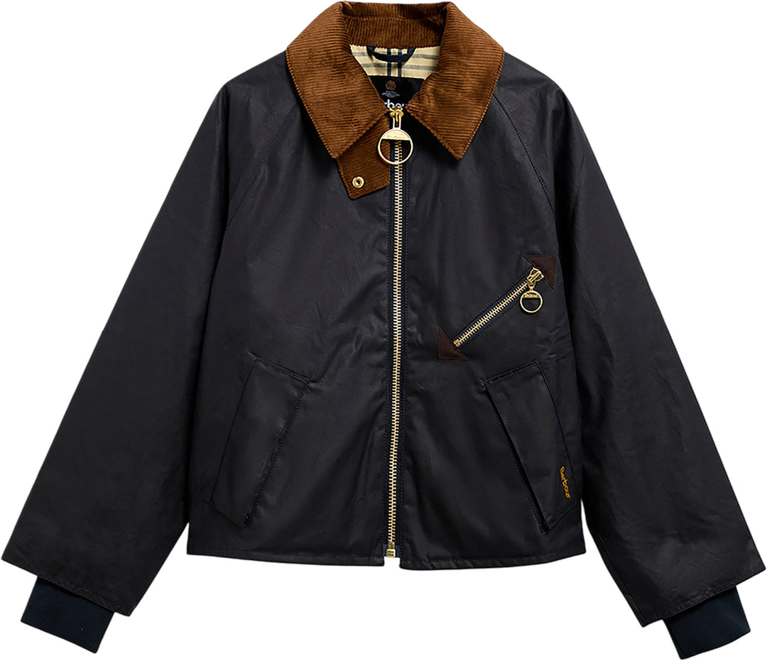 Arlene Wax Jacket (Navy/Ancient)