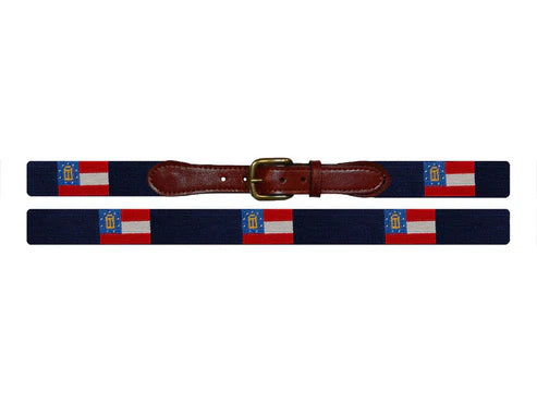 Georgia State Flag Belt (Navy)