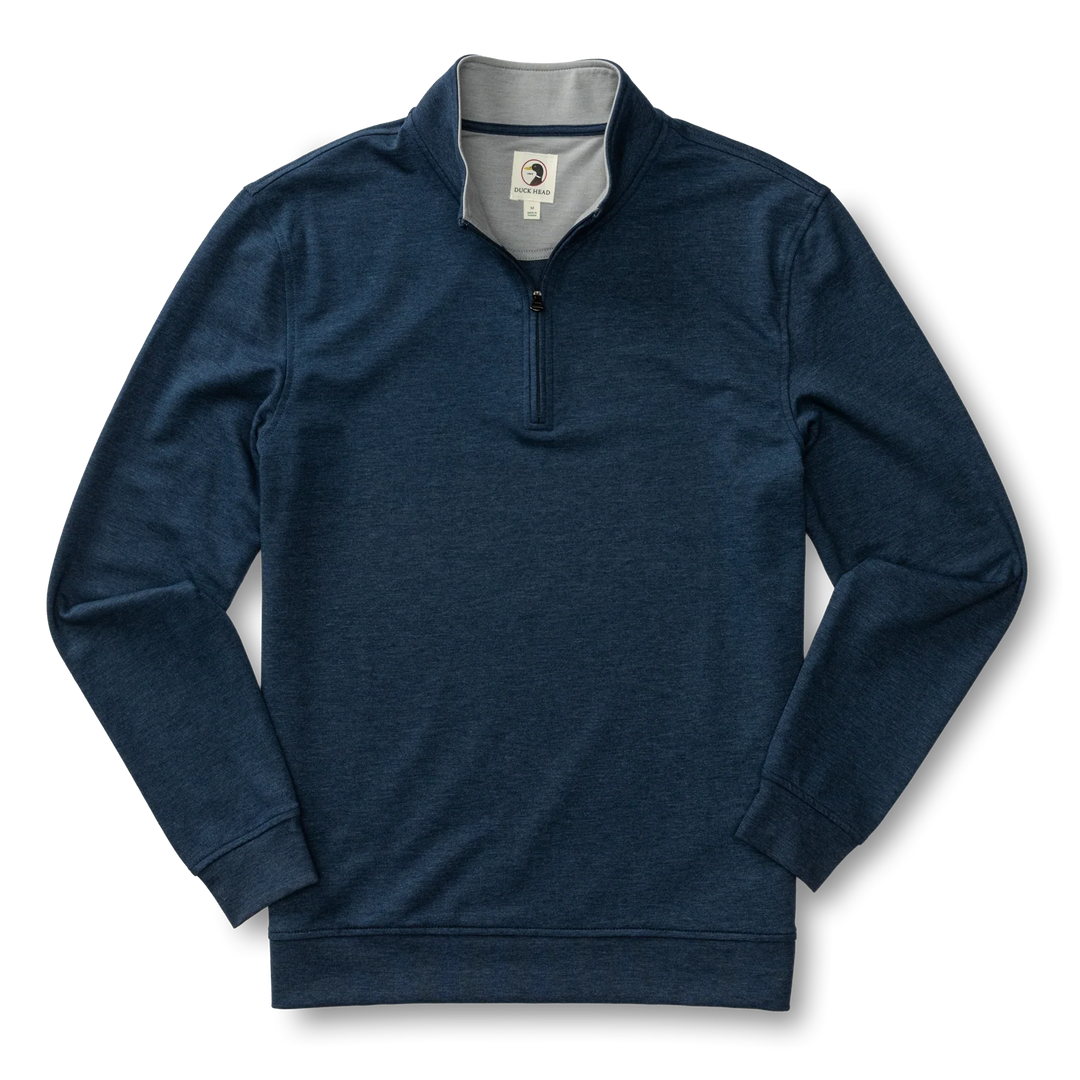 Dunmore Performance 1/4 Zip Pullover (Royal Navy Heather)